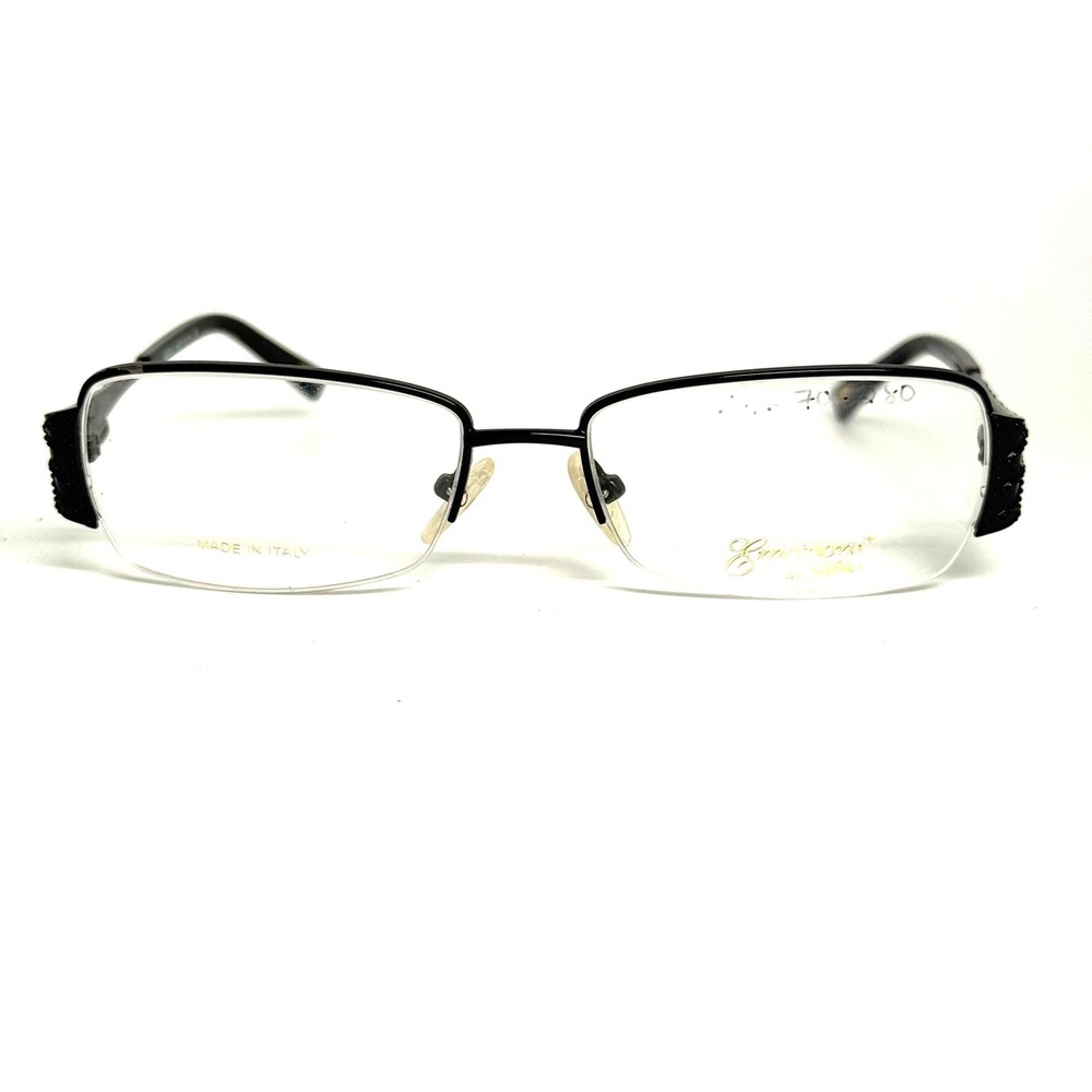 Safilo Emozioni 4343 0006 135 Black‎ Semi Rimless Eyeglasses Frames
